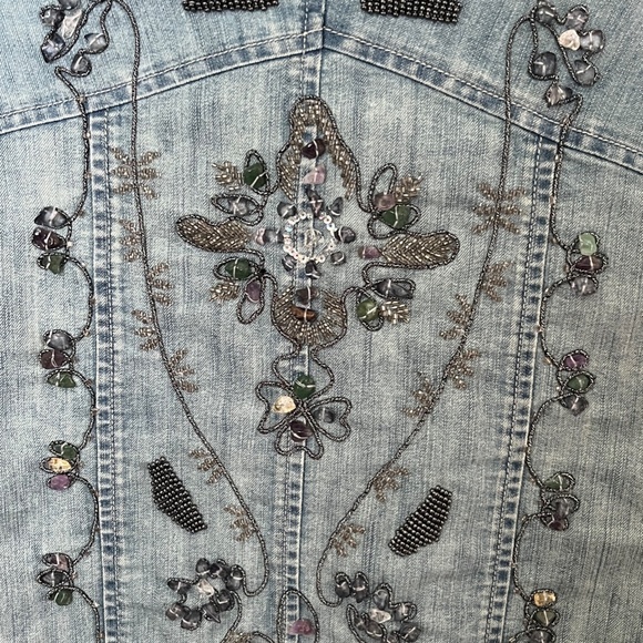 Lightweight Chico's Bead Embellished Jacket - Picture 4 of 4